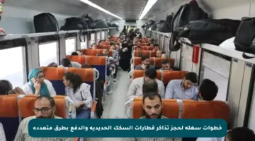 خطوات سهلة لحجز تذاكر قطارات السكك الحديدية والدفع بطرق متعددة
